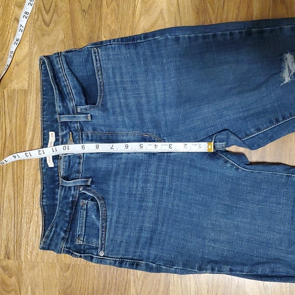 Levi's 721 High Rise Skinny Womens Distressed Jeans Size 28 (Length 30) - Picture 7 of 15